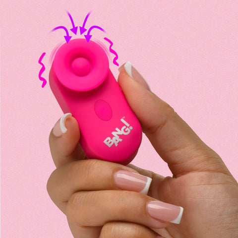 Mini Pulsating & Suction Clitoral Stimulator - Pink