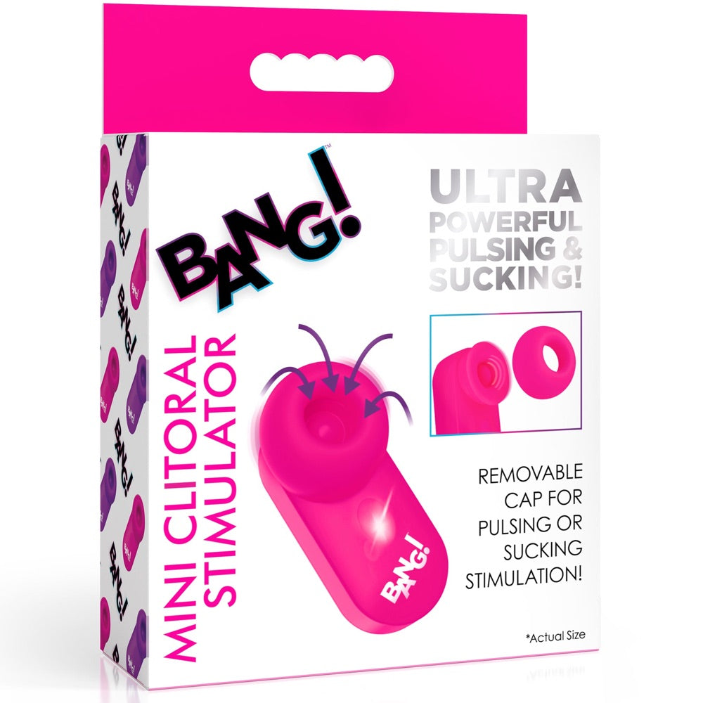 Mini Pulsating & Suction Clitoral Stimulator - Pink
