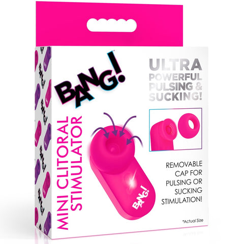 Mini Pulsating & Suction Clitoral Stimulator - Pink