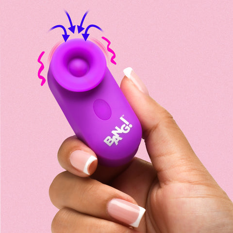 Mini Pulsating & Suction Clitoral Stimulator - Purple