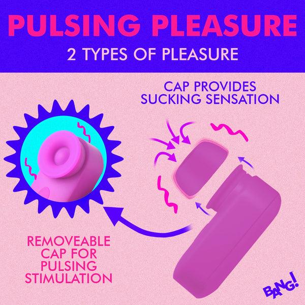 Mini Pulsating & Suction Clitoral Stimulator - Purple