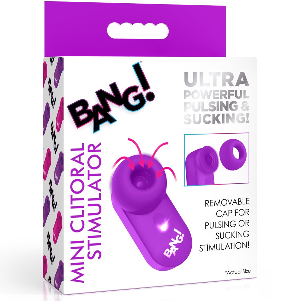 Mini Pulsating & Suction Clitoral Stimulator - Purple