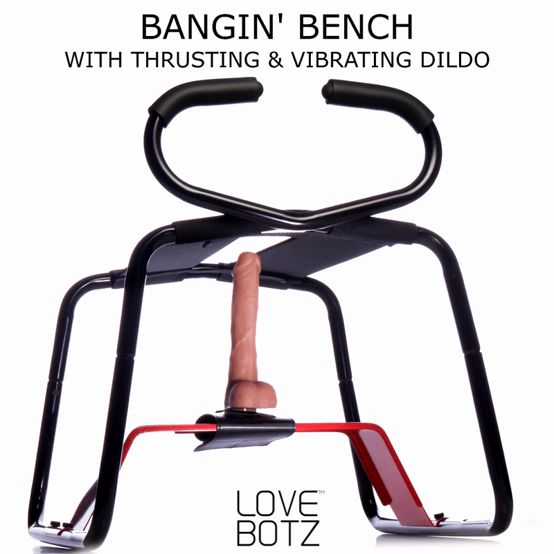 Bangin' Bench with Thrusting & Vibrating Rechargeable Dildo