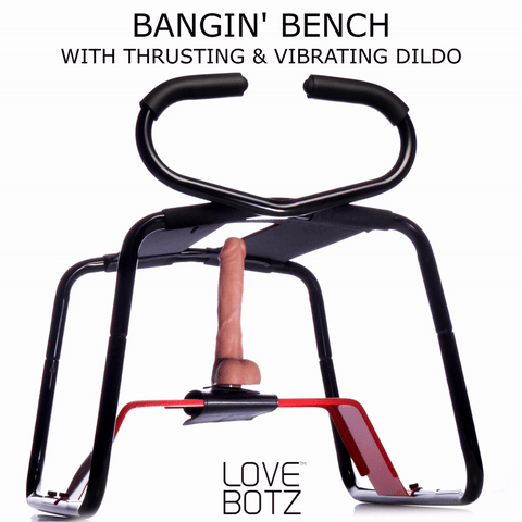 Bangin' Bench with Thrusting & Vibrating Rechargeable Dildo