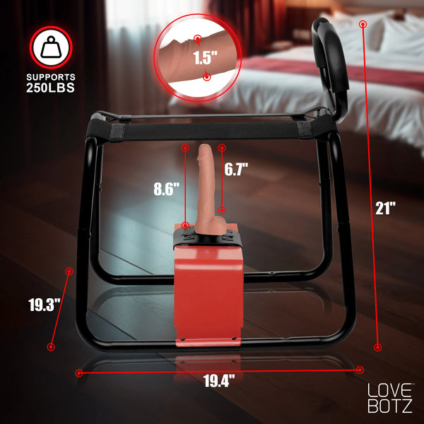 Bangin' Bench with Thrusting & Vibrating Rechargeable Dildo