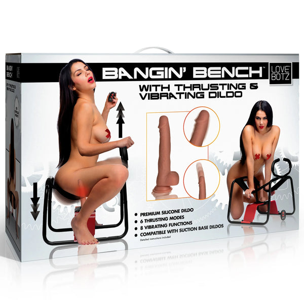 Bangin' Bench with Thrusting & Vibrating Rechargeable Dildo