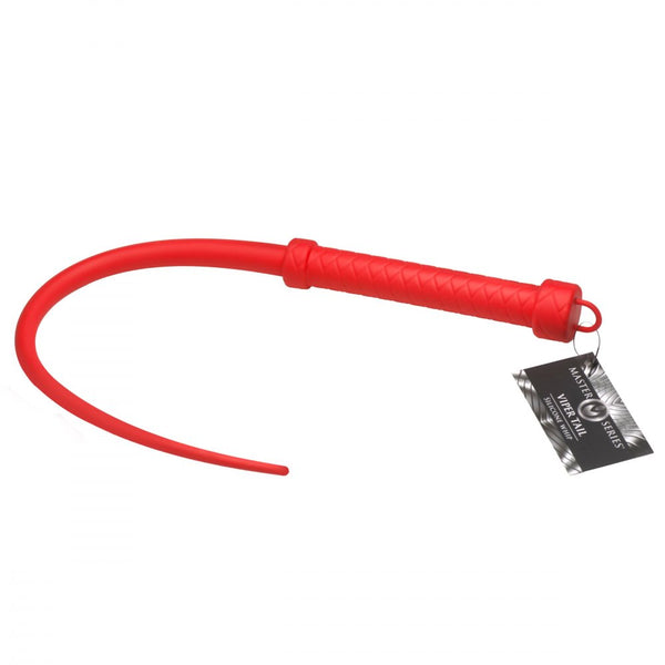 Master Series Viper Tail Silicone Whip - Red - Extreme Toyz Singapore - https://extremetoyz.com.sg - Sex Toys and Lingerie Online Store - Bondage Gear / Vibrators / Electrosex Toys / Wireless Remote Control Vibes / Sexy Lingerie and Role Play / BDSM / Dungeon Furnitures / Dildos and Strap Ons &nbsp;/ Anal and Prostate Massagers / Anal Douche and Cleaning Aide / Delay Sprays and Gels / Lubricants and more...