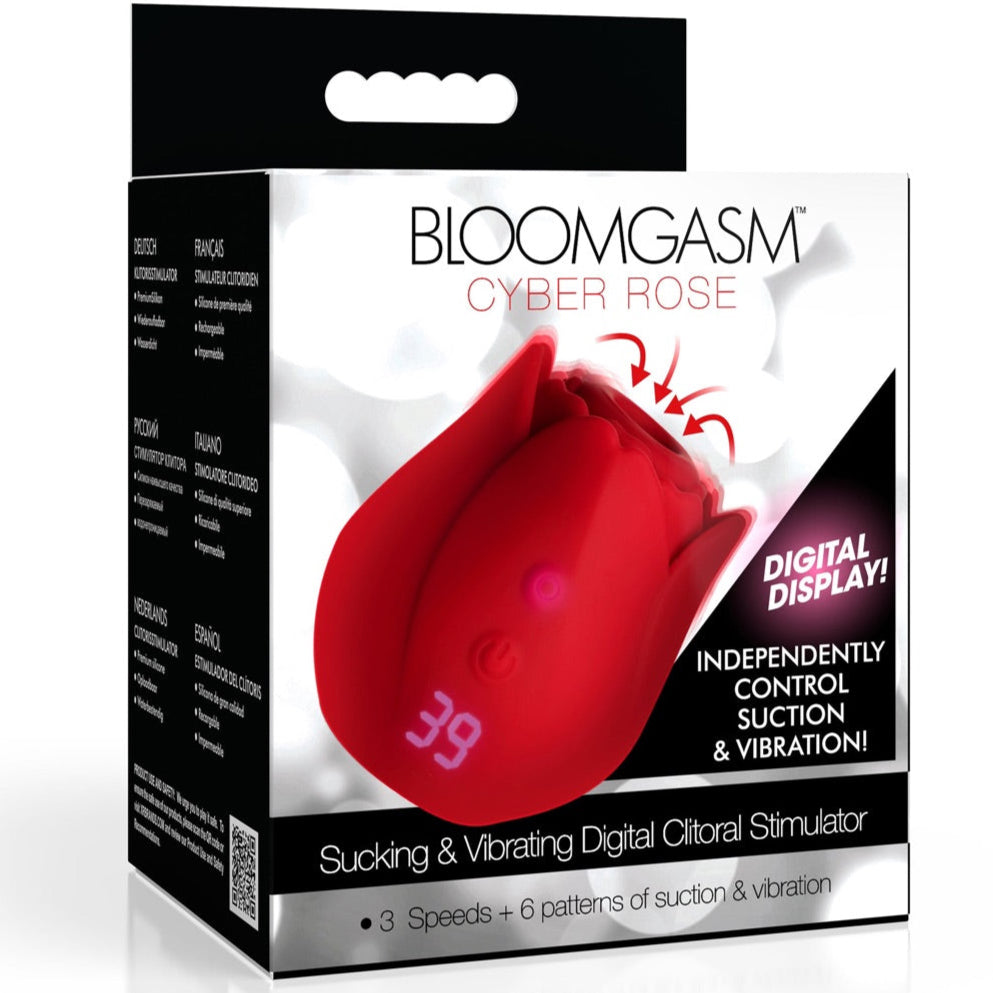 Cyber Rose Rechargeable Sucking & Vibrating Digital Clitoral Stimulator