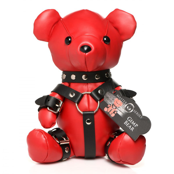 Master Series Gimp Teddy Bear - Red - Extreme Toyz Singapore - https://extremetoyz.com.sg - Sex Toys and Lingerie Online Store - Bondage Gear / Vibrators / Electrosex Toys / Wireless Remote Control Vibes / Sexy Lingerie and Role Play / BDSM / Dungeon Furnitures / Dildos and Strap Ons &nbsp;/ Anal and Prostate Massagers / Anal Douche and Cleaning Aide / Delay Sprays and Gels / Lubricants and more...