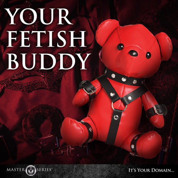 Master Series Gimp Teddy Bear - Red - Extreme Toyz Singapore - https://extremetoyz.com.sg - Sex Toys and Lingerie Online Store - Bondage Gear / Vibrators / Electrosex Toys / Wireless Remote Control Vibes / Sexy Lingerie and Role Play / BDSM / Dungeon Furnitures / Dildos and Strap Ons &nbsp;/ Anal and Prostate Massagers / Anal Douche and Cleaning Aide / Delay Sprays and Gels / Lubricants and more...