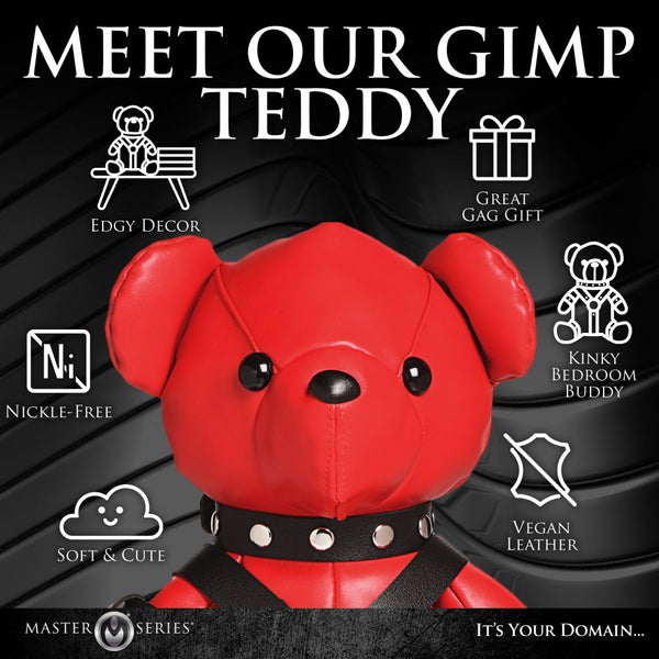 Master Series Gimp Teddy Bear - Red - Extreme Toyz Singapore - https://extremetoyz.com.sg - Sex Toys and Lingerie Online Store - Bondage Gear / Vibrators / Electrosex Toys / Wireless Remote Control Vibes / Sexy Lingerie and Role Play / BDSM / Dungeon Furnitures / Dildos and Strap Ons &nbsp;/ Anal and Prostate Massagers / Anal Douche and Cleaning Aide / Delay Sprays and Gels / Lubricants and more...