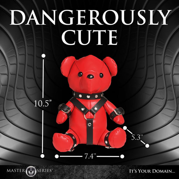 Master Series Gimp Teddy Bear - Red - Extreme Toyz Singapore - https://extremetoyz.com.sg - Sex Toys and Lingerie Online Store - Bondage Gear / Vibrators / Electrosex Toys / Wireless Remote Control Vibes / Sexy Lingerie and Role Play / BDSM / Dungeon Furnitures / Dildos and Strap Ons &nbsp;/ Anal and Prostate Massagers / Anal Douche and Cleaning Aide / Delay Sprays and Gels / Lubricants and more...