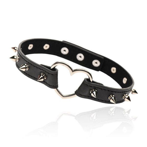 Master Series Spiked Heart Choker (2 Colours Available) - Extreme Toyz Singapore - https://extremetoyz.com.sg - Sex Toys and Lingerie Online Store - Bondage Gear / Vibrators / Electrosex Toys / Wireless Remote Control Vibes / Sexy Lingerie and Role Play / BDSM / Dungeon Furnitures / Dildos and Strap Ons &nbsp;/ Anal and Prostate Massagers / Anal Douche and Cleaning Aide / Delay Sprays and Gels / Lubricants and more...