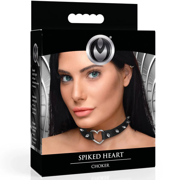 Spiked Heart Choker