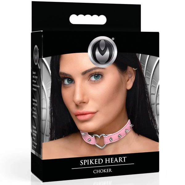 Spiked Heart Choker