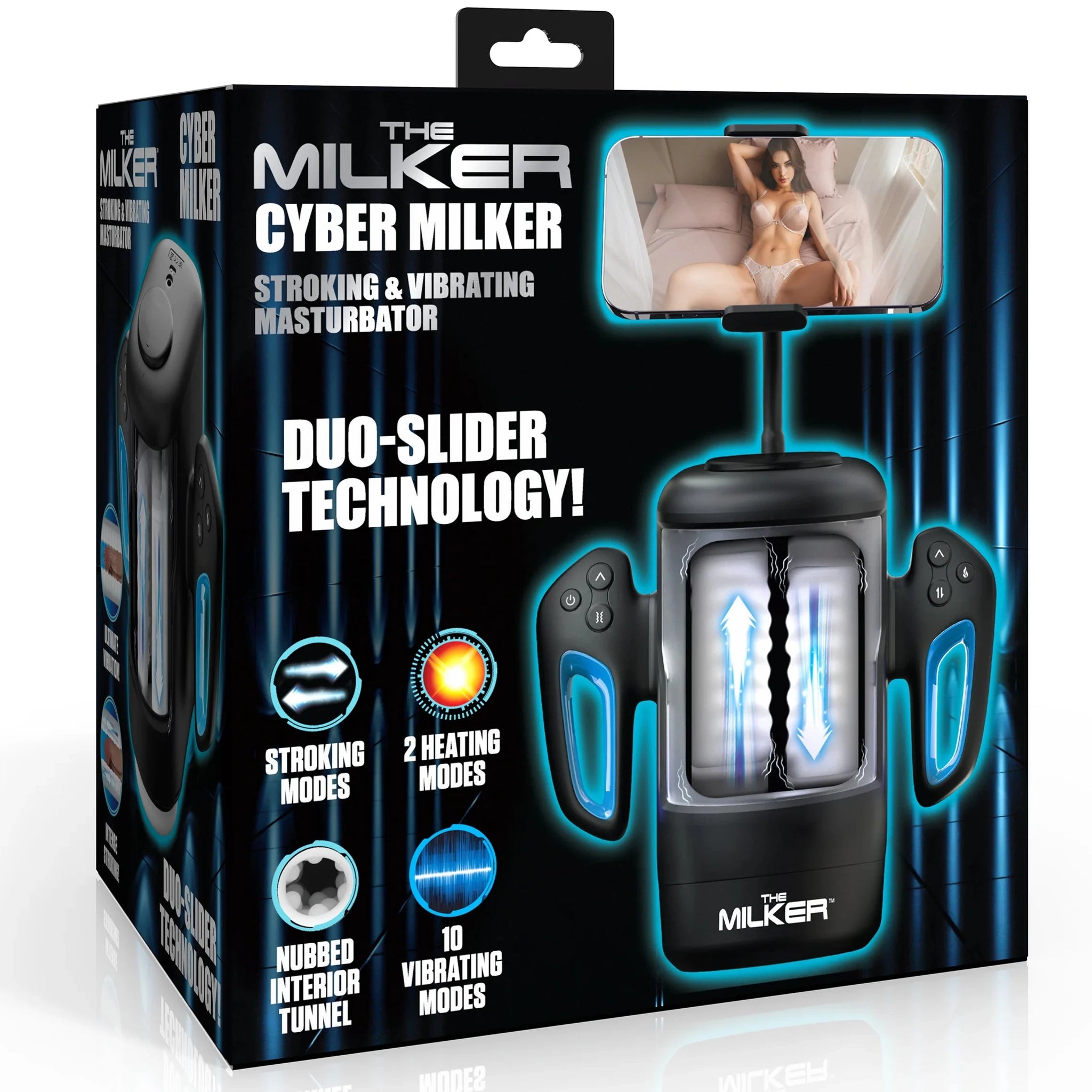 The Milker Cyber Milker Stroking & Vibrating Rechargeable Masturbator