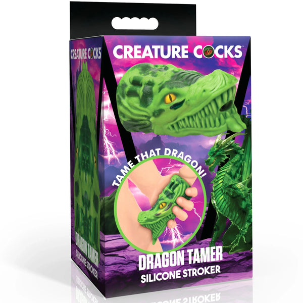 Dragon Tamer Silicone Stroker - Green