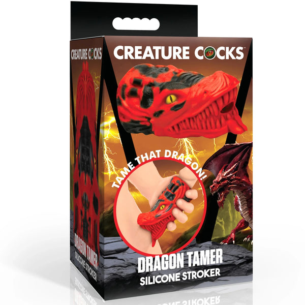 Dragon Tamer Silicone Stroker - Red