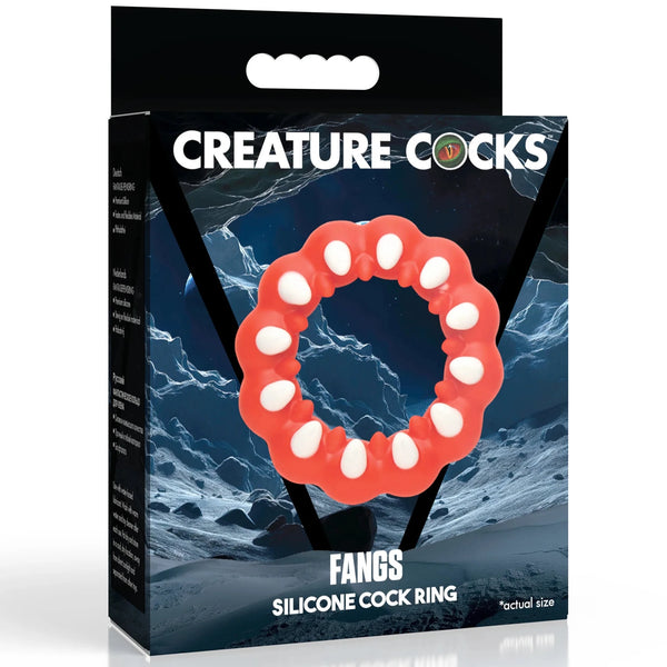 Fangs Silicone Cock Ring