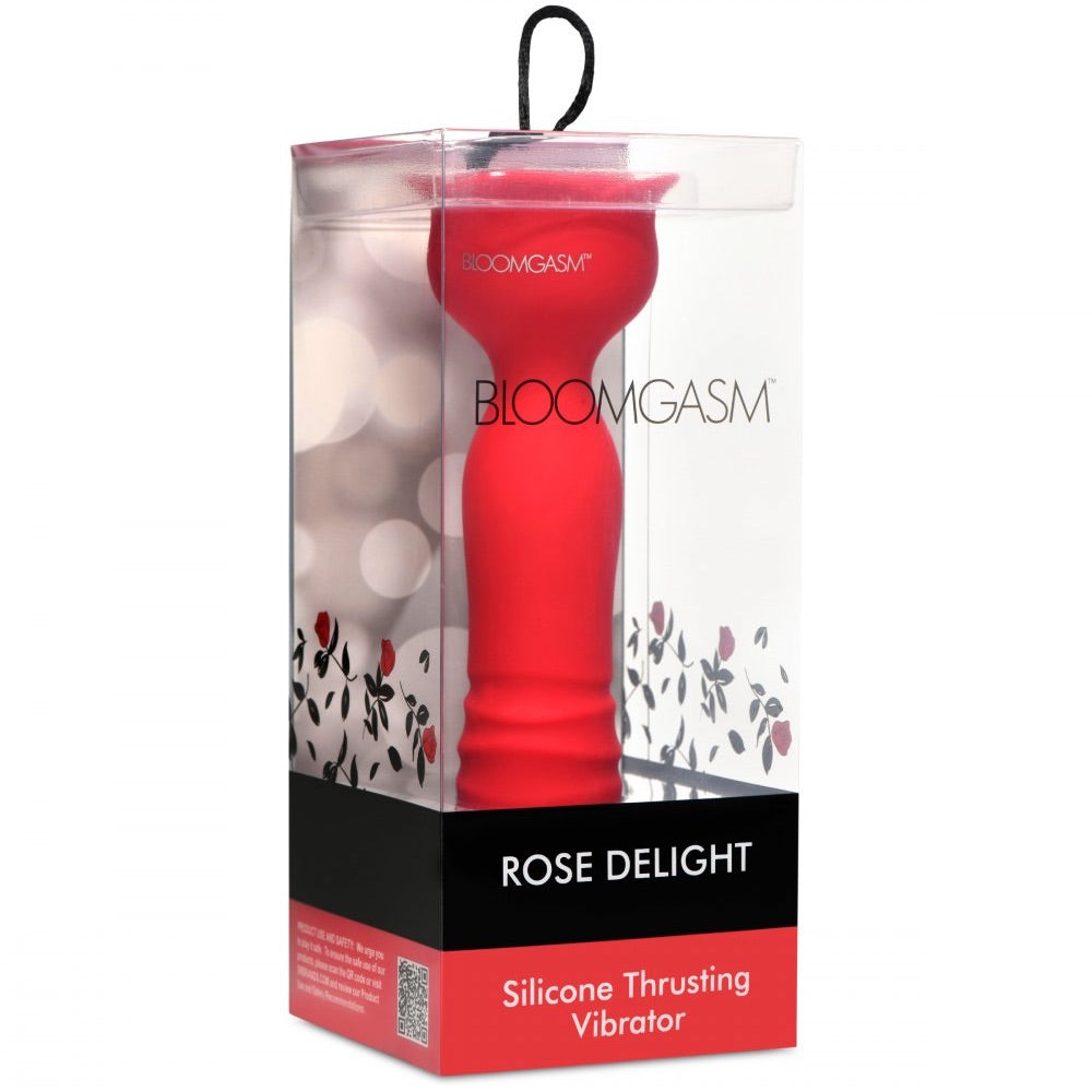 Bloomgasm Rose Delight Silicone Thrusting Vibrator