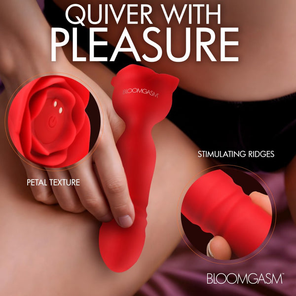 Bloomgasm Rose Delight Silicone Thrusting Vibrator