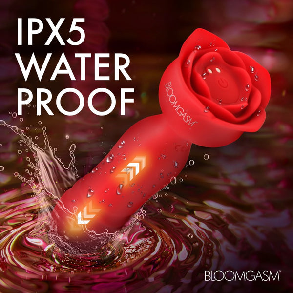 Bloomgasm Rose Delight Silicone Thrusting Vibrator