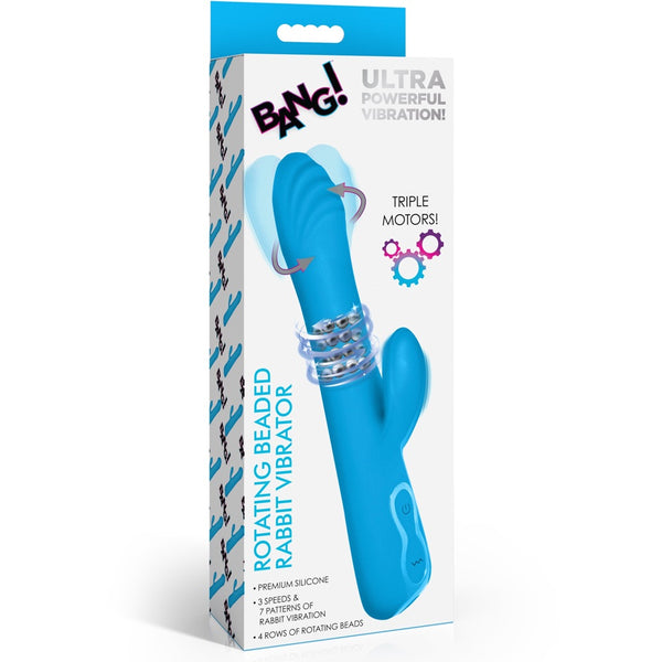 Rotating Beaded Silicone Rabbit Vibrator