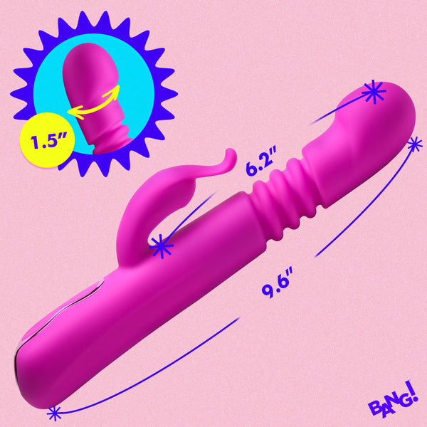 Thrusting Silicone Rabbit Vibrator