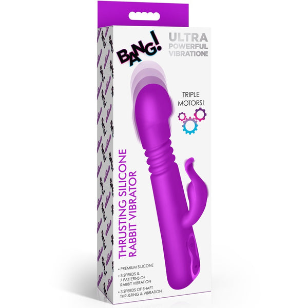 Thrusting Silicone Rabbit Vibrator