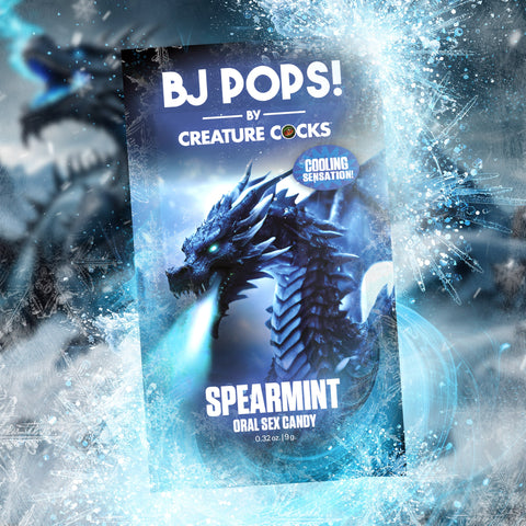 BJ Pops Warming Oral Sex Candy - Spearmint