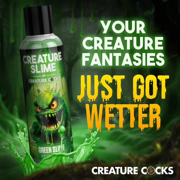 Creature Cocks Green Creature Slime Water-Based Lubricant - 4 oz. - Extreme Toyz Singapore - https://extremetoyz.com.sg - Sex Toys and Lingerie Online Store - Bondage Gear / Vibrators / Electrosex Toys / Wireless Remote Control Vibes / Sexy Lingerie and Role Play / BDSM / Dungeon Furnitures / Dildos and Strap Ons &nbsp;/ Anal and Prostate Massagers / Anal Douche and Cleaning Aide / Delay Sprays and Gels / Lubricants and more...