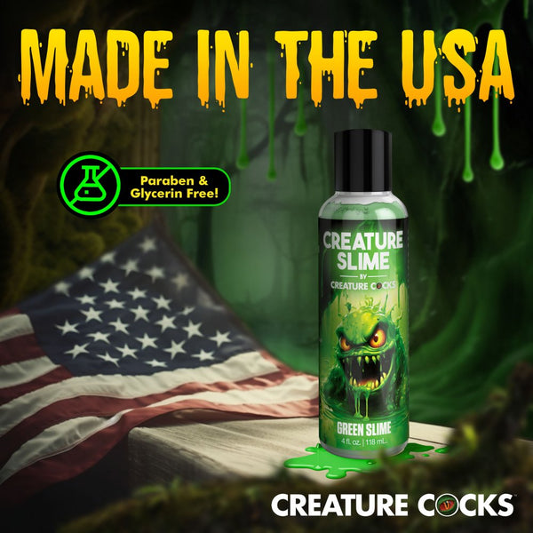 Creature Cocks Green Creature Slime Water-Based Lubricant - 4 oz. - Extreme Toyz Singapore - https://extremetoyz.com.sg - Sex Toys and Lingerie Online Store - Bondage Gear / Vibrators / Electrosex Toys / Wireless Remote Control Vibes / Sexy Lingerie and Role Play / BDSM / Dungeon Furnitures / Dildos and Strap Ons &nbsp;/ Anal and Prostate Massagers / Anal Douche and Cleaning Aide / Delay Sprays and Gels / Lubricants and more...