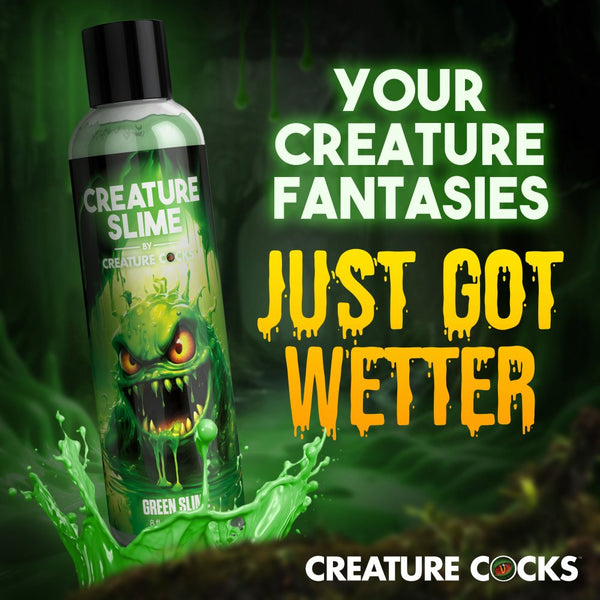 Creature Cocks Green Creature Slime Water-Based Lubricant - 8 oz. - Extreme Toyz Singapore - https://extremetoyz.com.sg - Sex Toys and Lingerie Online Store - Bondage Gear / Vibrators / Electrosex Toys / Wireless Remote Control Vibes / Sexy Lingerie and Role Play / BDSM / Dungeon Furnitures / Dildos and Strap Ons &nbsp;/ Anal and Prostate Massagers / Anal Douche and Cleaning Aide / Delay Sprays and Gels / Lubricants and more...