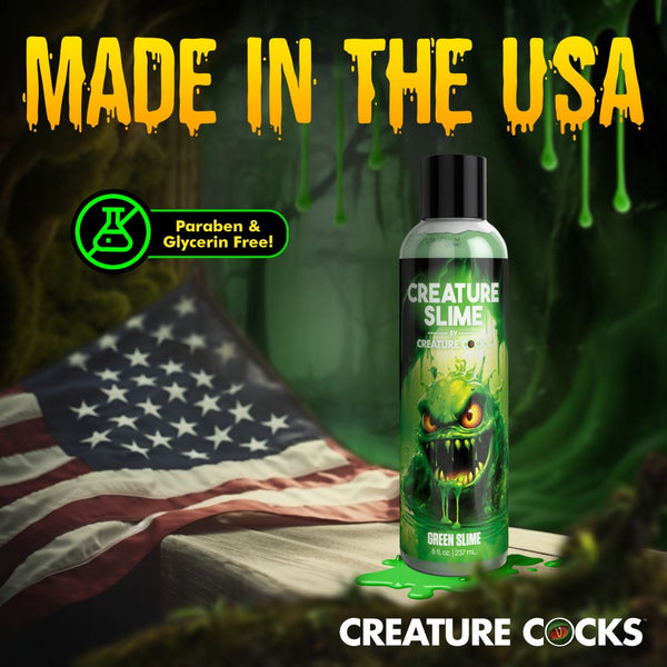 Creature Cocks Green Creature Slime Water-Based Lubricant - 8 oz. - Extreme Toyz Singapore - https://extremetoyz.com.sg - Sex Toys and Lingerie Online Store - Bondage Gear / Vibrators / Electrosex Toys / Wireless Remote Control Vibes / Sexy Lingerie and Role Play / BDSM / Dungeon Furnitures / Dildos and Strap Ons &nbsp;/ Anal and Prostate Massagers / Anal Douche and Cleaning Aide / Delay Sprays and Gels / Lubricants and more...