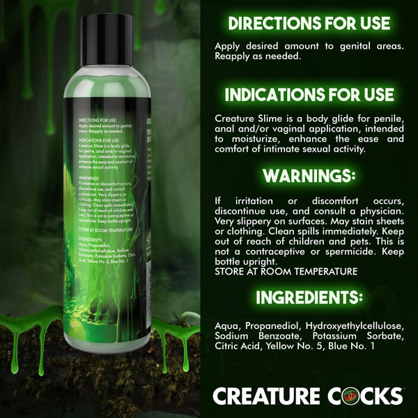 Creature Cocks Green Creature Slime Water-Based Lubricant - 8 oz. - Extreme Toyz Singapore - https://extremetoyz.com.sg - Sex Toys and Lingerie Online Store - Bondage Gear / Vibrators / Electrosex Toys / Wireless Remote Control Vibes / Sexy Lingerie and Role Play / BDSM / Dungeon Furnitures / Dildos and Strap Ons &nbsp;/ Anal and Prostate Massagers / Anal Douche and Cleaning Aide / Delay Sprays and Gels / Lubricants and more...