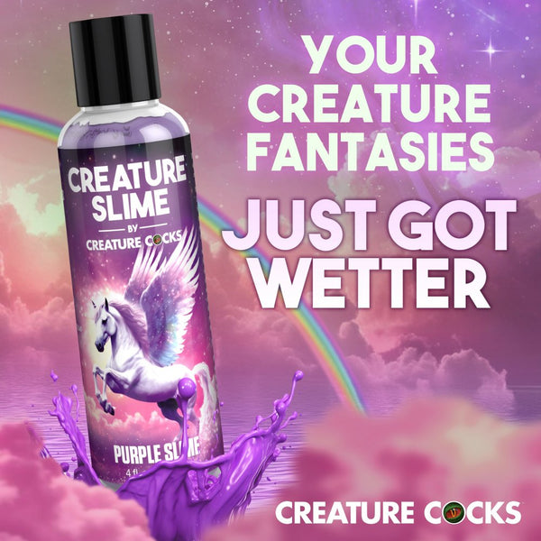 Creature Cocks Purple Creature Slime Water-Based Lubricant - 4 oz. - Extreme Toyz Singapore - https://extremetoyz.com.sg - Sex Toys and Lingerie Online Store - Bondage Gear / Vibrators / Electrosex Toys / Wireless Remote Control Vibes / Sexy Lingerie and Role Play / BDSM / Dungeon Furnitures / Dildos and Strap Ons &nbsp;/ Anal and Prostate Massagers / Anal Douche and Cleaning Aide / Delay Sprays and Gels / Lubricants and more...