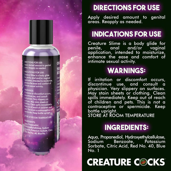 Creature Cocks Purple Creature Slime Water-Based Lubricant - 4 oz. - Extreme Toyz Singapore - https://extremetoyz.com.sg - Sex Toys and Lingerie Online Store - Bondage Gear / Vibrators / Electrosex Toys / Wireless Remote Control Vibes / Sexy Lingerie and Role Play / BDSM / Dungeon Furnitures / Dildos and Strap Ons &nbsp;/ Anal and Prostate Massagers / Anal Douche and Cleaning Aide / Delay Sprays and Gels / Lubricants and more...