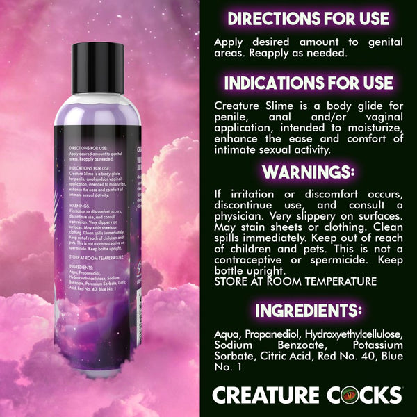 Creature Cocks Purple Creature Slime Water-Based Lubricant - 8 oz. - Extreme Toyz Singapore - https://extremetoyz.com.sg - Sex Toys and Lingerie Online Store - Bondage Gear / Vibrators / Electrosex Toys / Wireless Remote Control Vibes / Sexy Lingerie and Role Play / BDSM / Dungeon Furnitures / Dildos and Strap Ons &nbsp;/ Anal and Prostate Massagers / Anal Douche and Cleaning Aide / Delay Sprays and Gels / Lubricants and more...