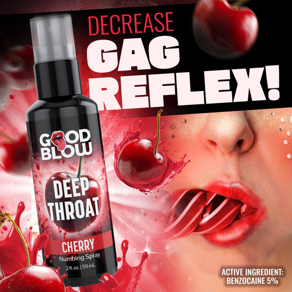 Deep Throat Cherry Numbing Spray - 2 oz.