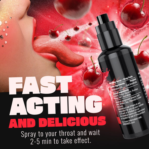 Deep Throat Cherry Numbing Spray - 2 oz.