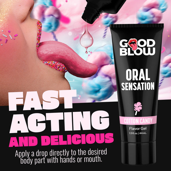 Oral Sensation Gel Cotton Candy - 1.5 oz.