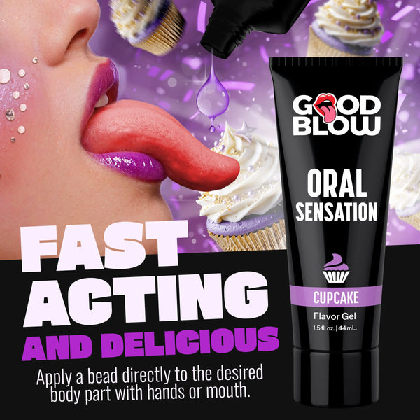 Oral Sensation Gel - Cupcake 1.5 oz.