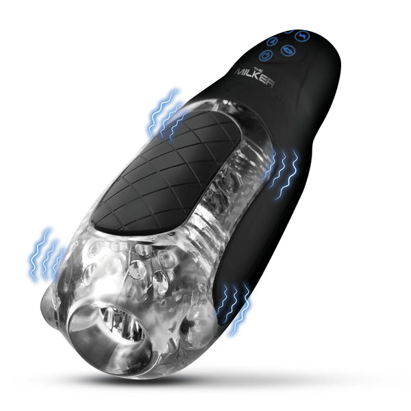 Pleasure Grip Sucking & Vibrating Rechargeable Masturbator