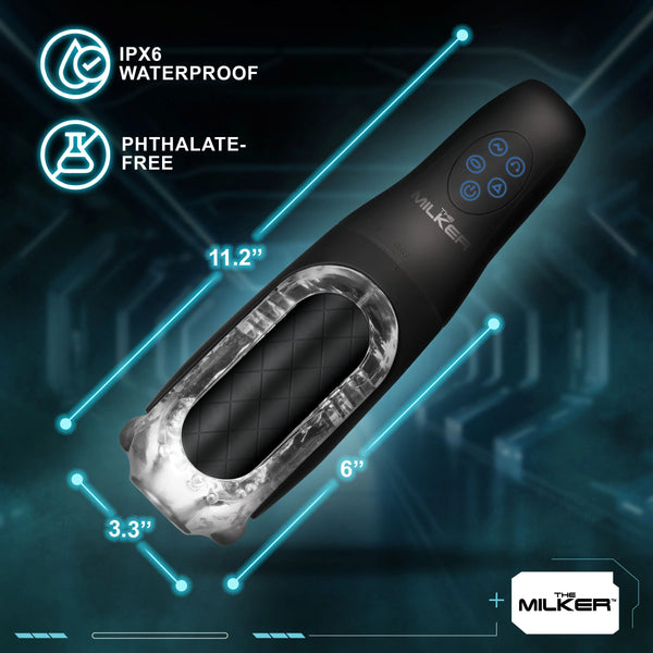 Pleasure Grip Sucking & Vibrating Rechargeable Masturbator