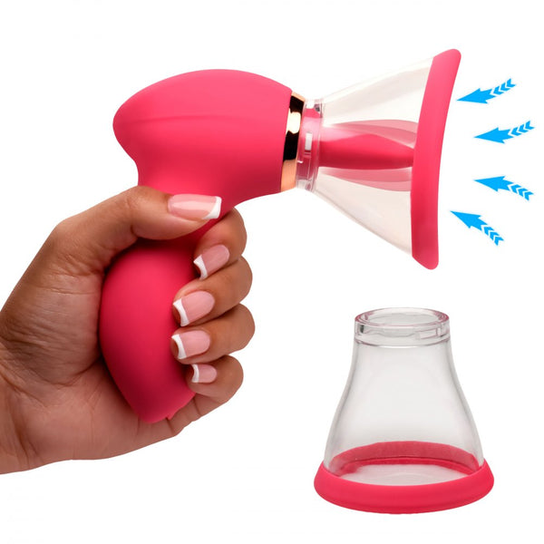 Plump Pleasure Rechargeable Licking & Sucking Clitoral Stimulator