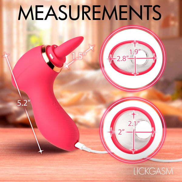 Plump Pleasure Rechargeable Licking & Sucking Clitoral Stimulator