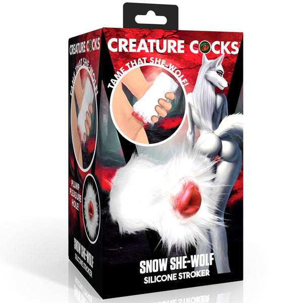 Snow She-Wolf Silicone Stroker