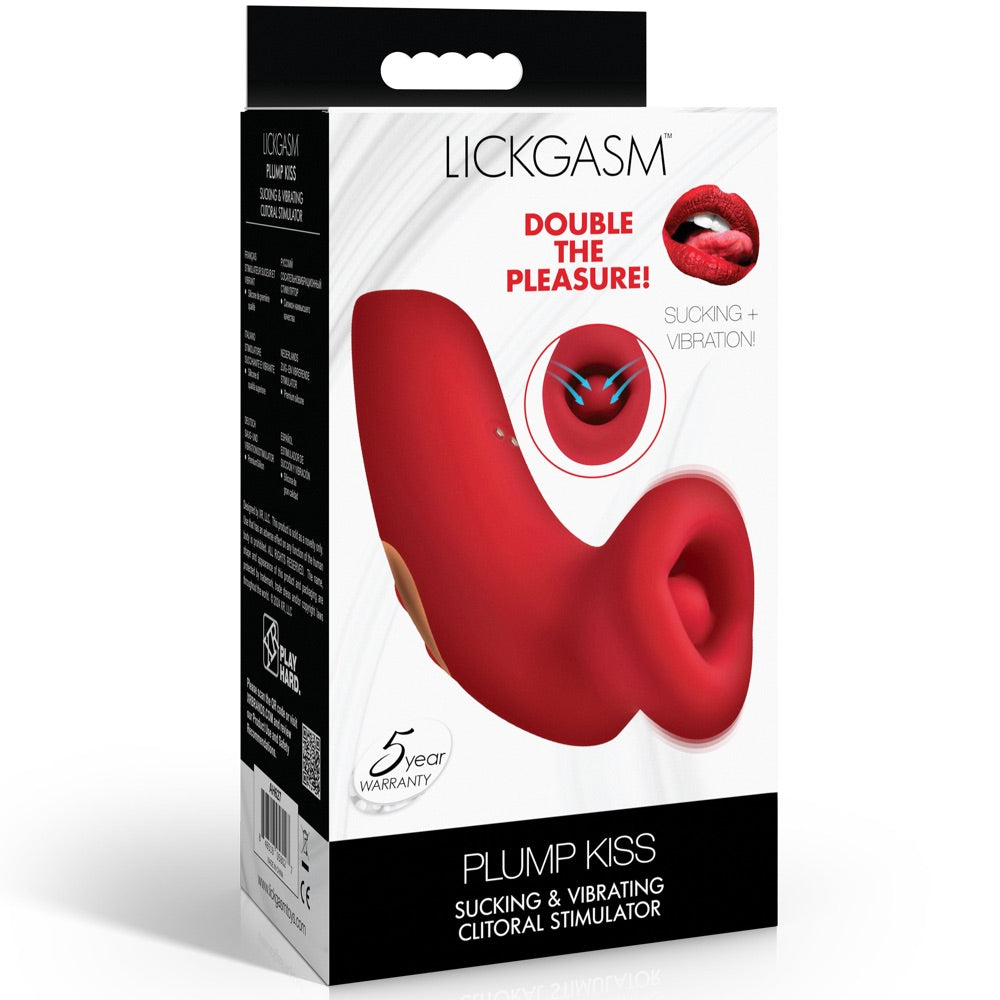 Lickgasm Plump Kiss Sucking and Vibrating Clitoral Stimulator