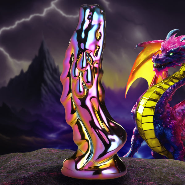 Dragon Glass Metallic Glass Dildo