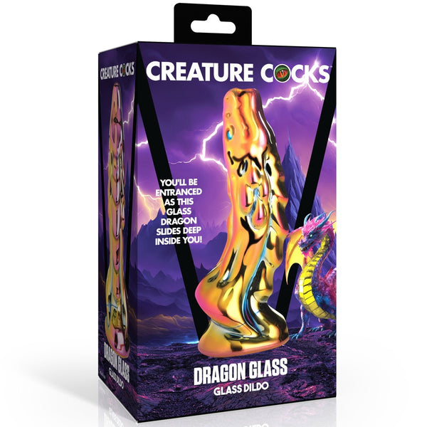 Dragon Glass Metallic Glass Dildo